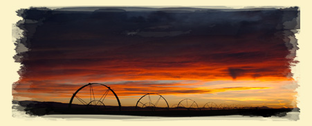 Sunset at Bos Hay & Grain
